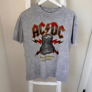 AC/DC Band Concert Gray Short Sleeve T Shirt SZ Medium